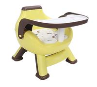 Silla para Comer en el Suelo para Niños Pequeños, Soporte Estable, Bandeja de Doble Capa, Cojín Acústico, Gran Capacidad de Carga, Respaldo, Silla de Comedor para Bebés,