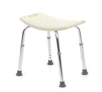 Silla para ducha con/sin Respaldo Taburete ducha regulable en altura Ancho del asiento 50 cm Romed - Sin respaldo