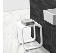 Silla para Ducha Diseño Spa Taburete de Baño Fundición Mineral Separado Mueble