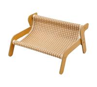 Silla para gatos de sisal, columpio, rascador 2 en 1 y asiento para mascotas estilo tumbado, diseño ondulado para recortar y comodidad, accesorio para dueños de perros (B, talla única)