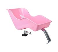 Silla para muñecas de bicicleta, fijación de asiento de bicicleta con correa, material PP rosa, asiento trasero para juguetes para niñas, fácil configuración, accesorios de bicicleta seguros, juego de