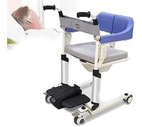 Silla para silla de ruedas, dispositivo de transferencia para discapacitados con cojín extraíble, reposapiés abatibles de altura ajustable, versión eléctrica