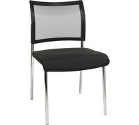 Silla para visitas, apilable Topstar, 4 patas, respaldo reticulado, UE 2 unid.