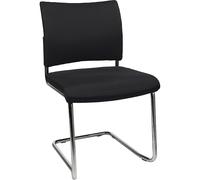 Silla para visitas, apilable Topstar, silla oscilante, respaldo acolchado, UE 2 unid.