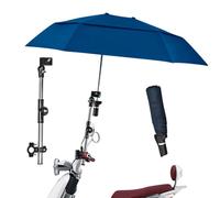 Silla paraguas, paraguas de silla con abrazadera ajustable, de ruedas de protección de lluvia/UV, 40.9 parasol extendido de doble lado para sillas de ruedas, cochecito, cochecito, bicicleta, si