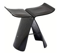 Silla pequeña Moderna Simplicidad Cambio Banco de Zapatos Diseño de Arco Taburete de Madera Maciza Dormitorio Sala de Estar Peso del cojinete 120 kg 44x31x40cm (Color : Black)
