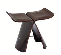 Silla pequeña Moderna Simplicidad Cambio Banco de Zapatos Diseño de Arco Taburete de Madera Maciza Dormitorio Sala de Estar Peso del cojinete 120 kg 44x31x40cm (Color : Eucalyptus)