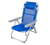 Silla playera alta multiposición azul aktive
