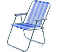 Silla Plegable 44X52X75 H Color Blanco/Azul