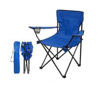 Silla plegable al aire libre, silla de playa plegable, capacidad de peso 286.6 libras, pliegues en 3 segundos para facilitar el transporte, equipado con respaldo y reposabrazos, ajuste cómodo blue