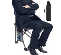 Silla plegable al aire libre - Taburete portátil para acampar pesca | Asiento ligero con de almacenamiento | Tejido Oxford 600D de acero carbono, capacidad 130 kg, resistente al agua y