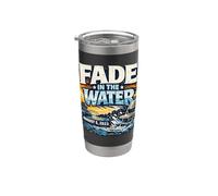 Silla plegable Alabama Riverboat Fade in the Water Vaso térmico de acero inoxidable de doble pared
