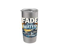 Silla plegable Alabama Riverboat Fade in the Water Vaso térmico de acero inoxidable de doble pared