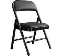 Silla plegable apilable para uso en interiores y exteriores, marco de acero duradero, ideal para eventos, escuelas, fiestas y reuniones, diseño de ahorro de espacio, asiento cómodo