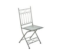Silla plegable asina metal verde antiguo 40x40x95 cm