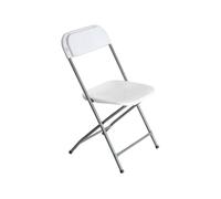 7H SEVEN HOUSE Silla Plegable de Resina Garden Blanca 45x44.5x79cm 7house