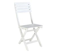 SILLA PLEGABLE BLANCA PARA EXTERIOR CASA JARDÍN PLAYA CAMPING MADERA