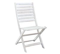 SILLA PLEGABLE BLANCA LIGERA AHORRA ESPACIO JARDÍN PLAYA CAMPING MADERA