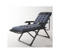 Silla plegable con almohada y reposabrazos de masaje, marco de acero para relajarse al aire libre en la piscina, playa o patio