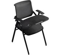 Silla plegable con diseño ergonómico y tablero de escritura extra grande para oficina, instituciones de formación y uso comercial