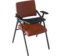 Silla plegable con pizarra y cojín para lecciones, conferencias, entrenamiento al aire libre, capacidad de peso de 100 kg, solución de asiento portátil y cómoda