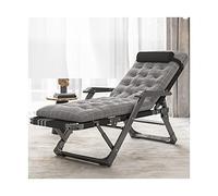 Silla plegable con respaldo ajustable y almohada, silla portátil para ocio al aire libre con reposabrazos de masaje, marco de acero para jardín, patio, playa, camping