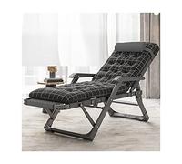 Silla plegable con respaldo ajustable y almohada, silla portátil para ocio al aire libre con reposabrazos de masaje, marco de acero para jardín, patio, playa, camping