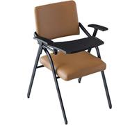 Silla plegable con tablero de escritura y cojín para lecciones al aire libre, conferencias y entrenamiento, soporta hasta 220 libras, solución de asiento portátil y cómoda