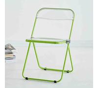 Silla plegable de acrílico, moderna silla apilable para el hogar, sala de estar, uso en interiores y exteriores