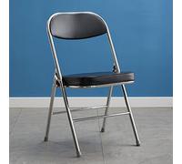 Silla plegable de metal, apilable, acolchada, para uso en interiores y exteriores, calidad comercial, perfecta para eventos en casa, oficina, eventos, diseño ligero y duradero