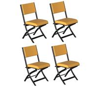 Silla plegable de metal apilable, asiento interior de lujo con asiento acolchado extra grueso para el hogar y la oficina, diseño moderno para un fácil almacenamiento, cómodo uso comercial