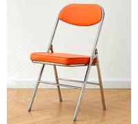 Silla plegable de metal apilable para interiores y exteriores, calidad comercial, perfecta para uso doméstico y de oficina, diseño duradero que ahorra espacio para soluciones de asientos versátiles