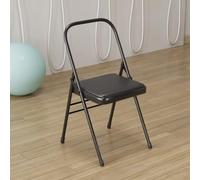 Silla plegable de metal, diseño portátil, ligera, sin respaldo, resistente, perfecta para jardín, camping, eventos al aire libre, fácil de llevar, solución de asiento duradera.