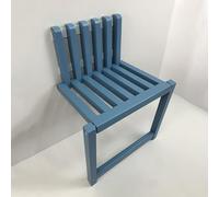 Silla plegable de pared - Taburete invisible de madera maciza con patas de apoyo, capacidad de 330 libras, ideal para uso en balcón o ducha
