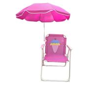 Silla plegable de playa para niños, silla sombreada con sombrilla, base estable resistente al para viajes, jardín, piscina y piscina al aire libre