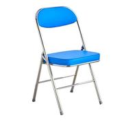 Silla plegable de poliuretano grueso, marco galvanizado resistente, patas antideslizantes, respaldo ergonómico, ideal para reuniones, entrenamientos y eventos, color rojo