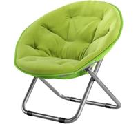 Silla plegable ligera para dormitorio y sala de estar, color verde, soporta hasta 125 kg, diseño portátil, ideal para espacios pequeños e invitados, opción gris disponible