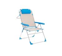 Silla plegable marbueno azul beige 67 x 99 x 66 cm