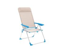 Marbueno Silla plegable Azul y Beige 69 x 109 x 58 cm