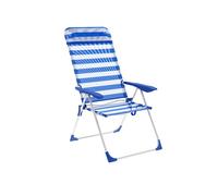 Silla plegable marbueno azul blanco 69 x 110 x 58 cm