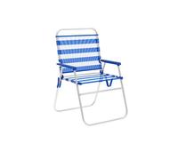 Silla plegable marbueno rayas azul blanco 52 x 80 x 56 cm
