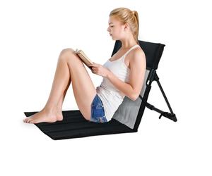 Silla plegable para acampar: silla plegable para el suelo, soporte móvil para sentarse, asiento bajo ergonómico, muebles de ocio para exteriores, compañero de viaje plegabl | Mochilear rueda R