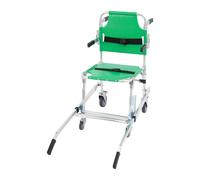 Silla plegable para escaleras con 4 ruedas, elevación manual, 159 kg, capacidad de carga, silla de evacuación para bomberos, silla de ruedas de emergencia de aleación de aluminio para personas mayores