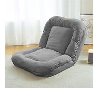 Silla plegable para juegos, sofá cama de respaldo alto, suave amortiguada, fácil de plegar para adolescentes y adultos, ideal para juegos de piso,