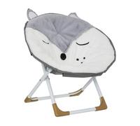Silla plegable poliéster gris 48,5x47x36cm