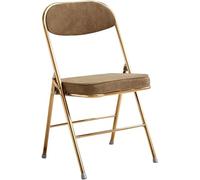 Silla plegable portátil - Cojín de espuma ligero y cómodo, capacidad de peso de 150 kg, ideal para eventos en interiores y exteriores, reuniones, camping y viajes.