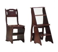 Silla plegable portátil de 4 escalones para uso doméstico, biblioteca y oficina, diseño multifuncional que ahorra espacio