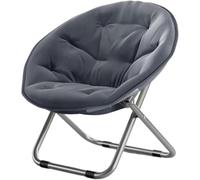 Silla plegable portátil ligera para dormitorio y sala de estar, soporta 125 kg, ideal para espacios pequeños e invitados, disponible en opciones verde y gris