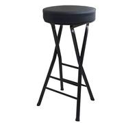 Silla plegable portátil para adultos, color negro, taburete versátil para interiores y exteriores, para cocina, hogar, camping, diseño ligero y compacto, 1 pieza