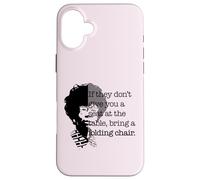 Silla Plegable Seat at The Table Bring Shirley Chisholm Carcasa para iPhone 16 Plus